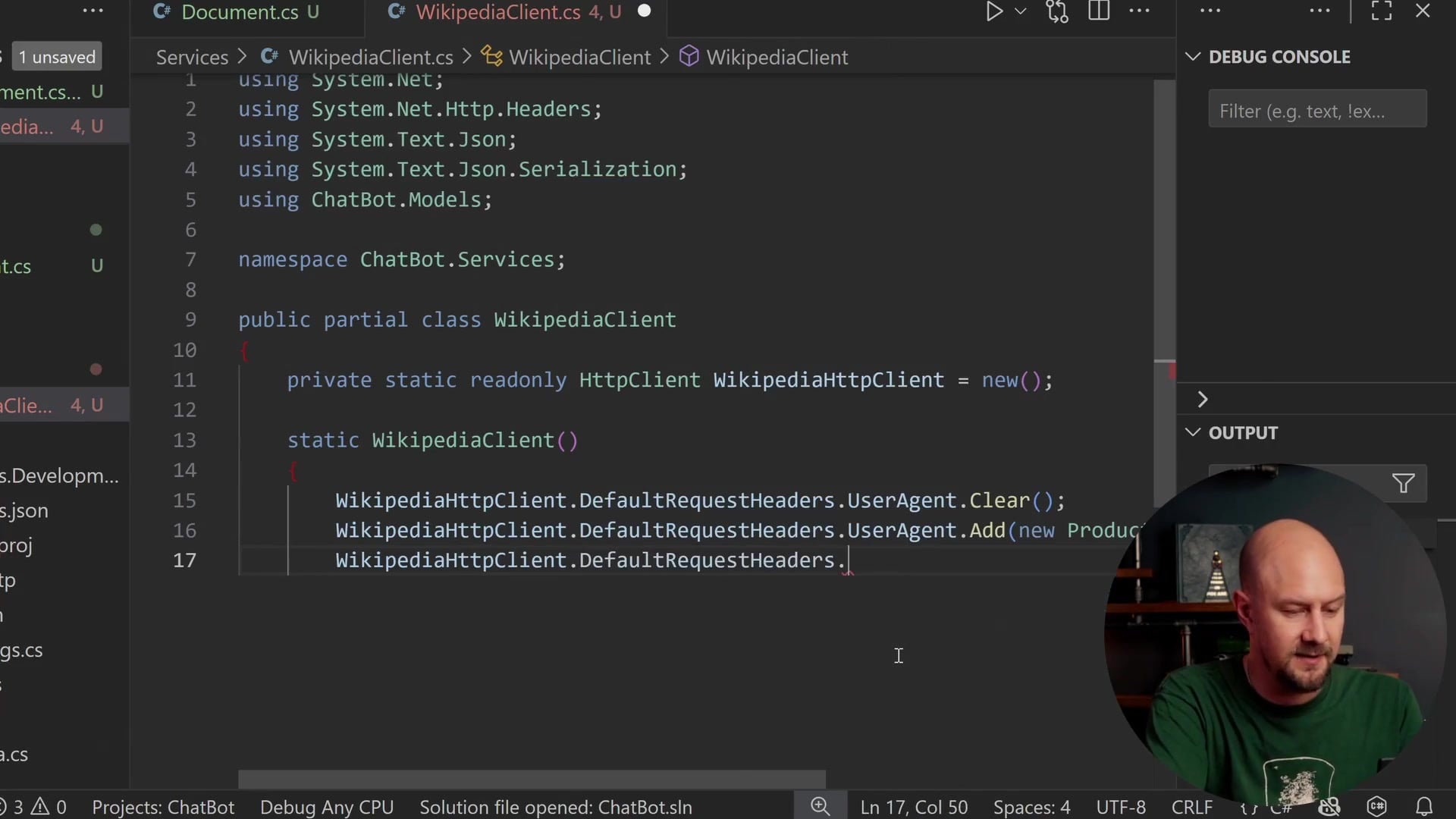 Building the Wikipedia URL using UriBuilder