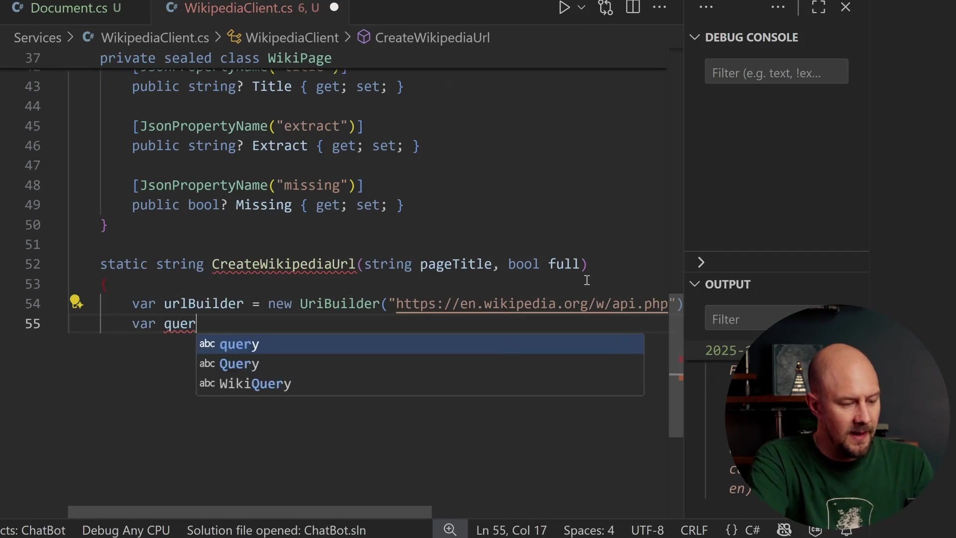 Mapping the API response to the Document record
