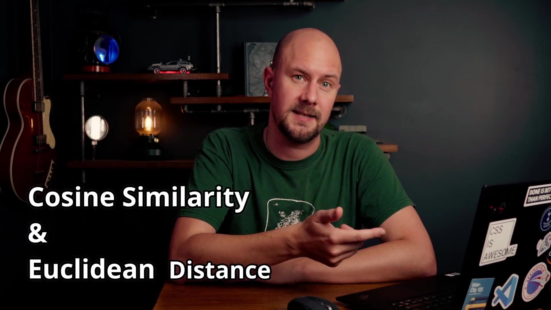 Title card showing Cosine Similarity and Euclidean Distance text